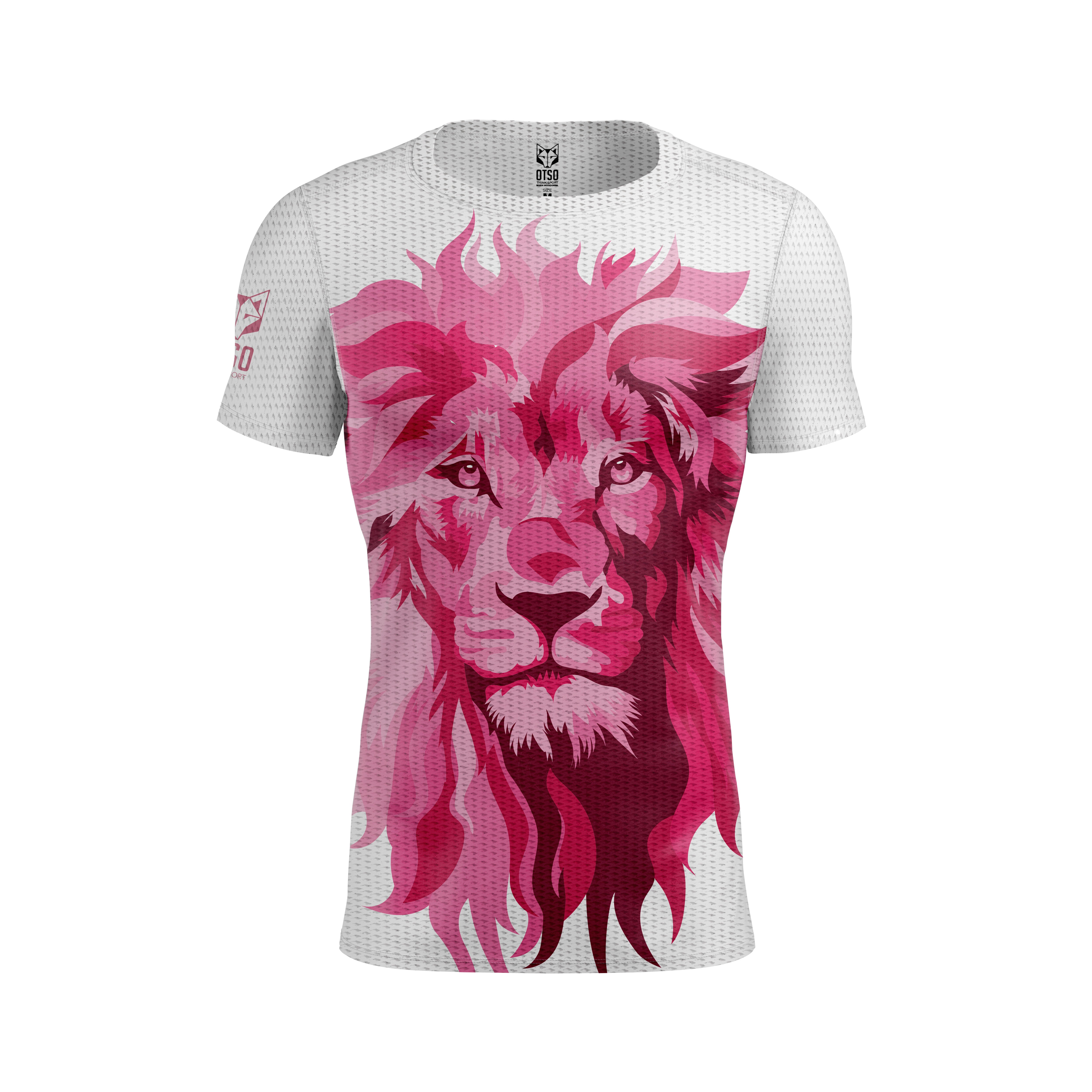 Camiseta manga corta hombre - Be A Lion Pink
