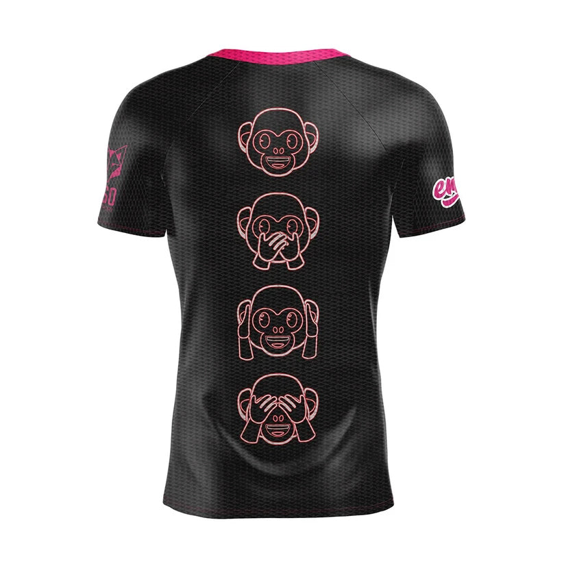 Samarreta màniga curta home - Emoji Monkey Neon