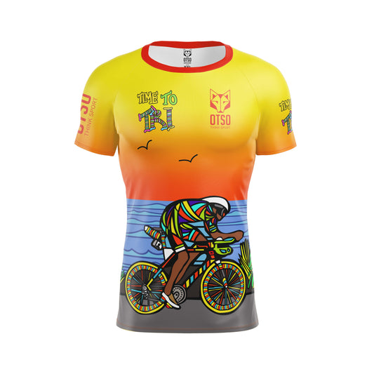 T-shirt a maniche corte da uomo - Time to Tri Bike