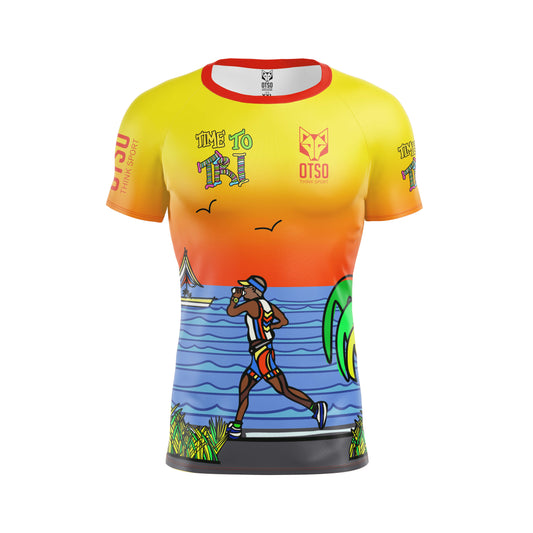 T-shirt a maniche corte da uomo - Time to Tri Run