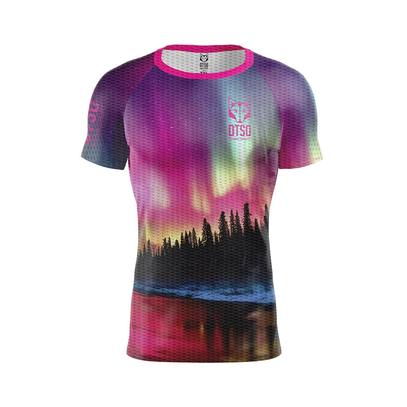 Camiseta manga corta hombre - Auroras boreales