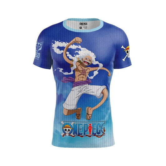 Camiseta manga corta hombre - One piece egghead luffy and the crew blue