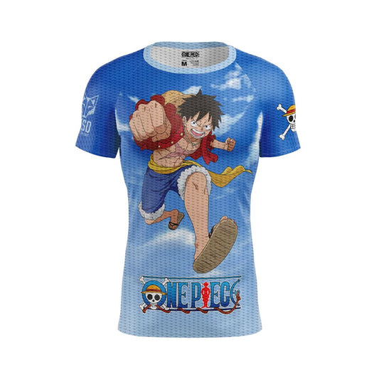 Camiseta manga corta hombre - One piece fishman luffy and the crew blue