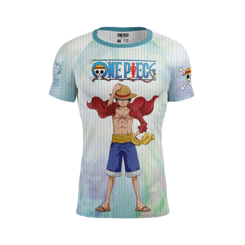 Magliette manica corta uomo - One piece fishman luffy and the crew green