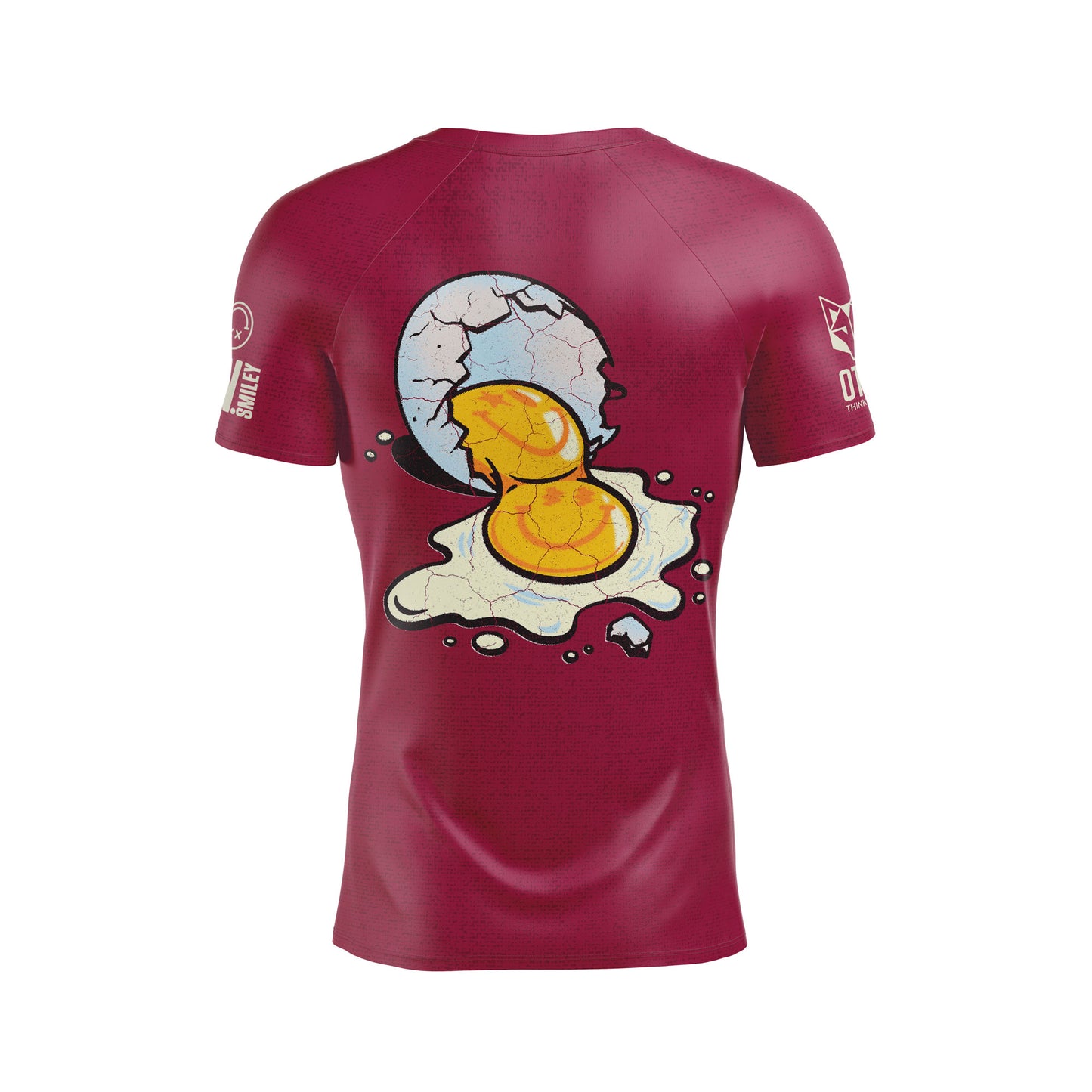 Camiseta de manga curta para homem - S.W.Smiley Concrete Canvas Egg