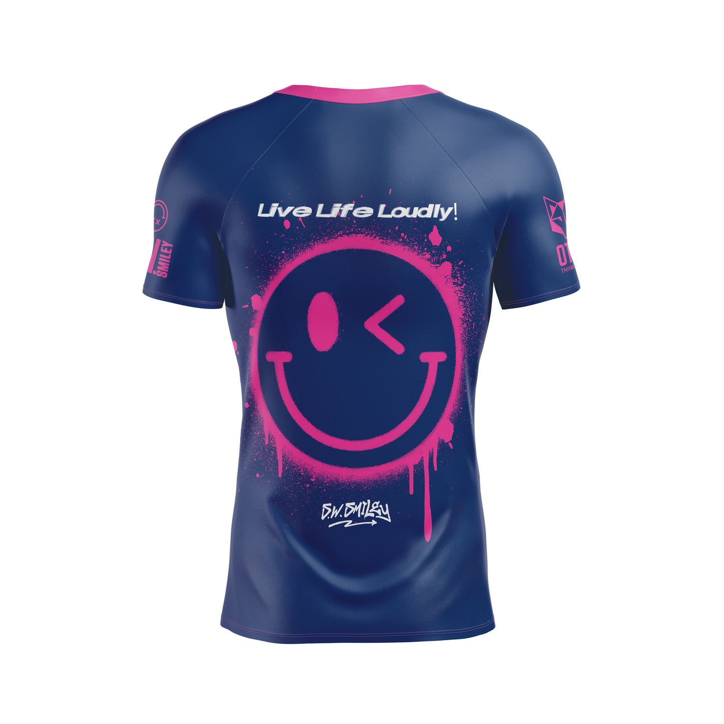 Men's short sleeve t-shirt - S.W.Smiley Graffiti