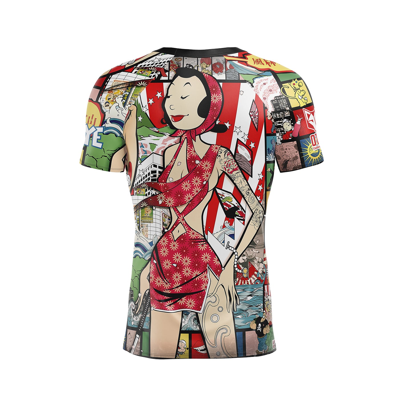 Camiseta masculina de manga curta - Popeye Art Show
