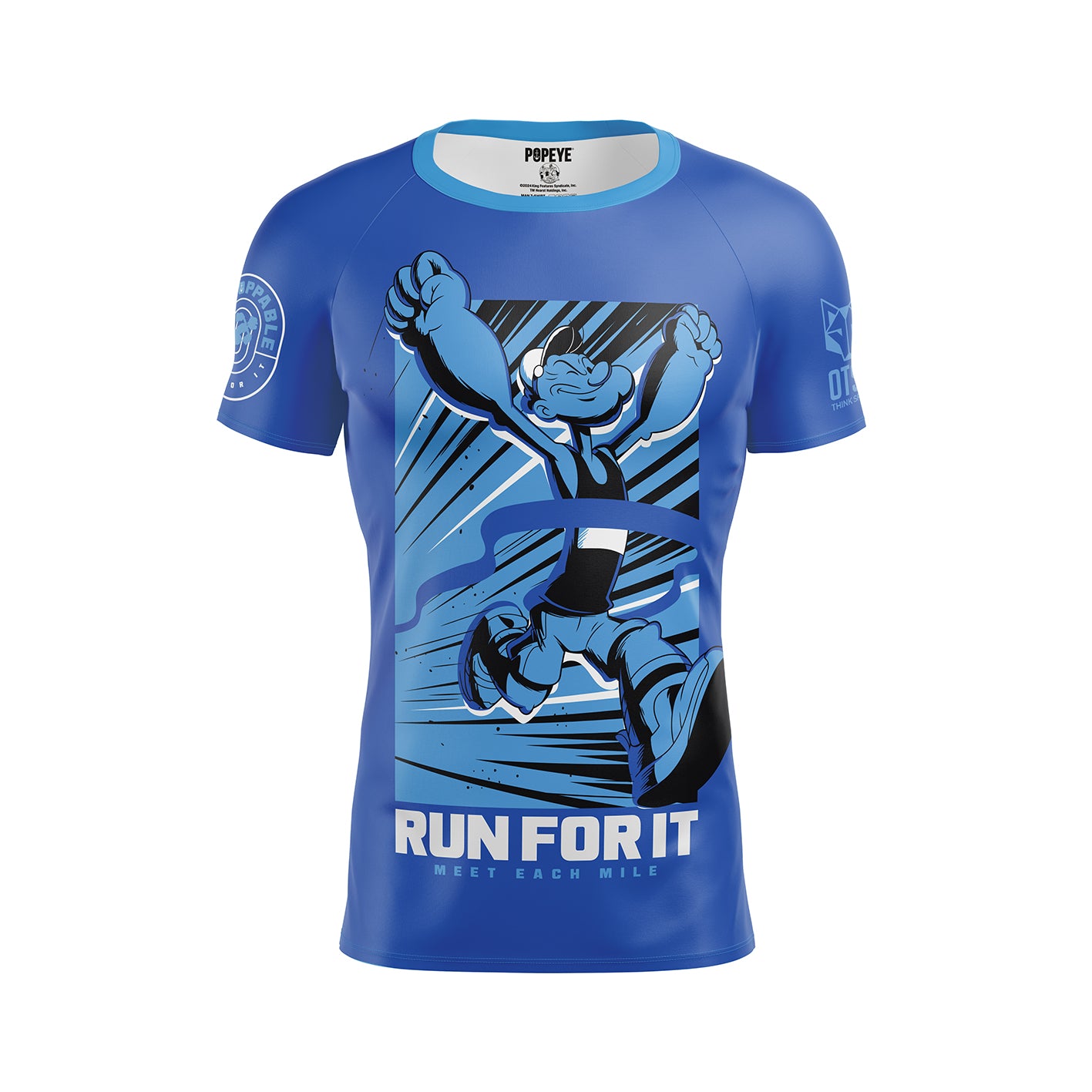 Short Sleeve T-Shirt Men - Popeye Run For It