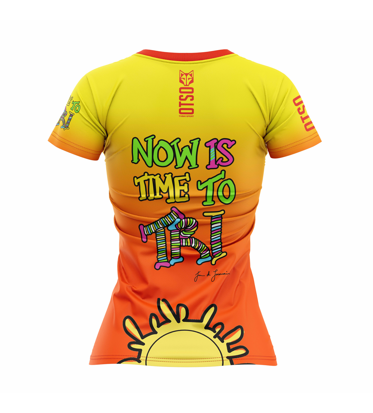 Camiseta feminina de manga curta - Time to Tri Bike