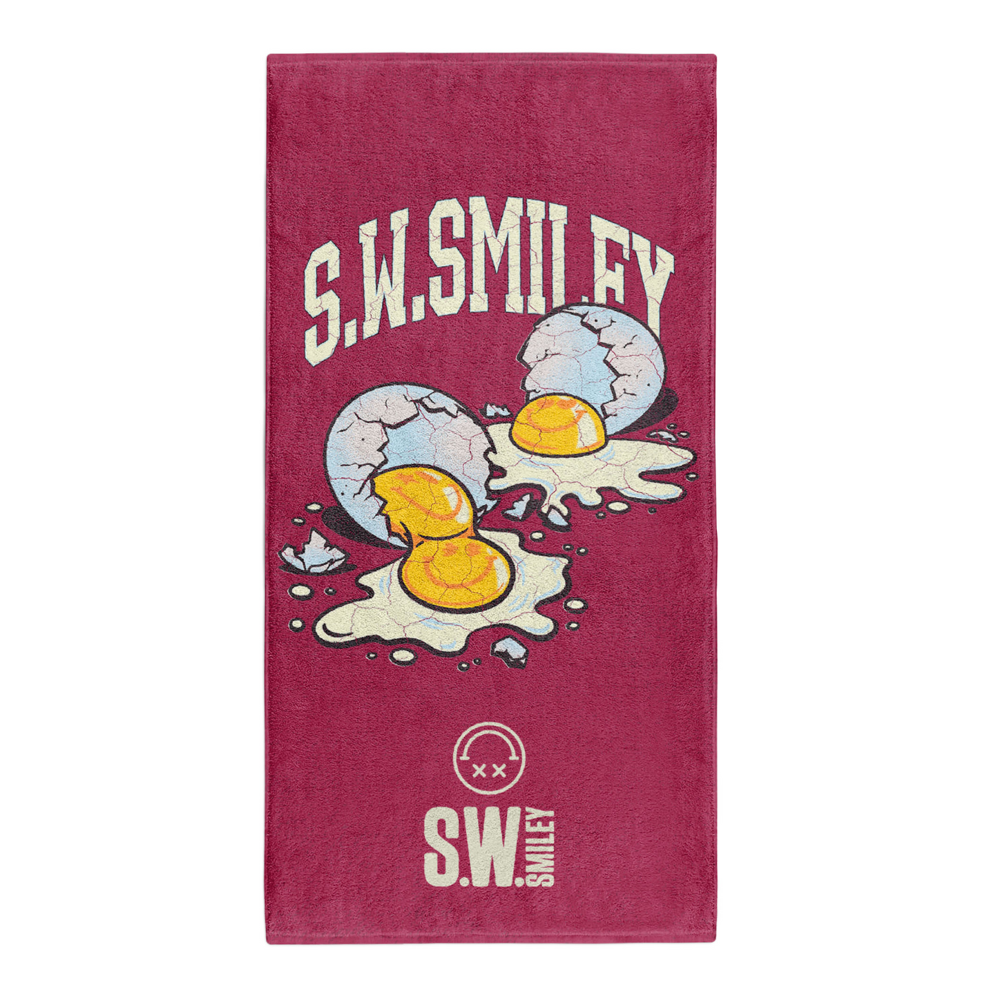 Toalha de microfibra - S.W.Smiley Concrete Canvas Eggs