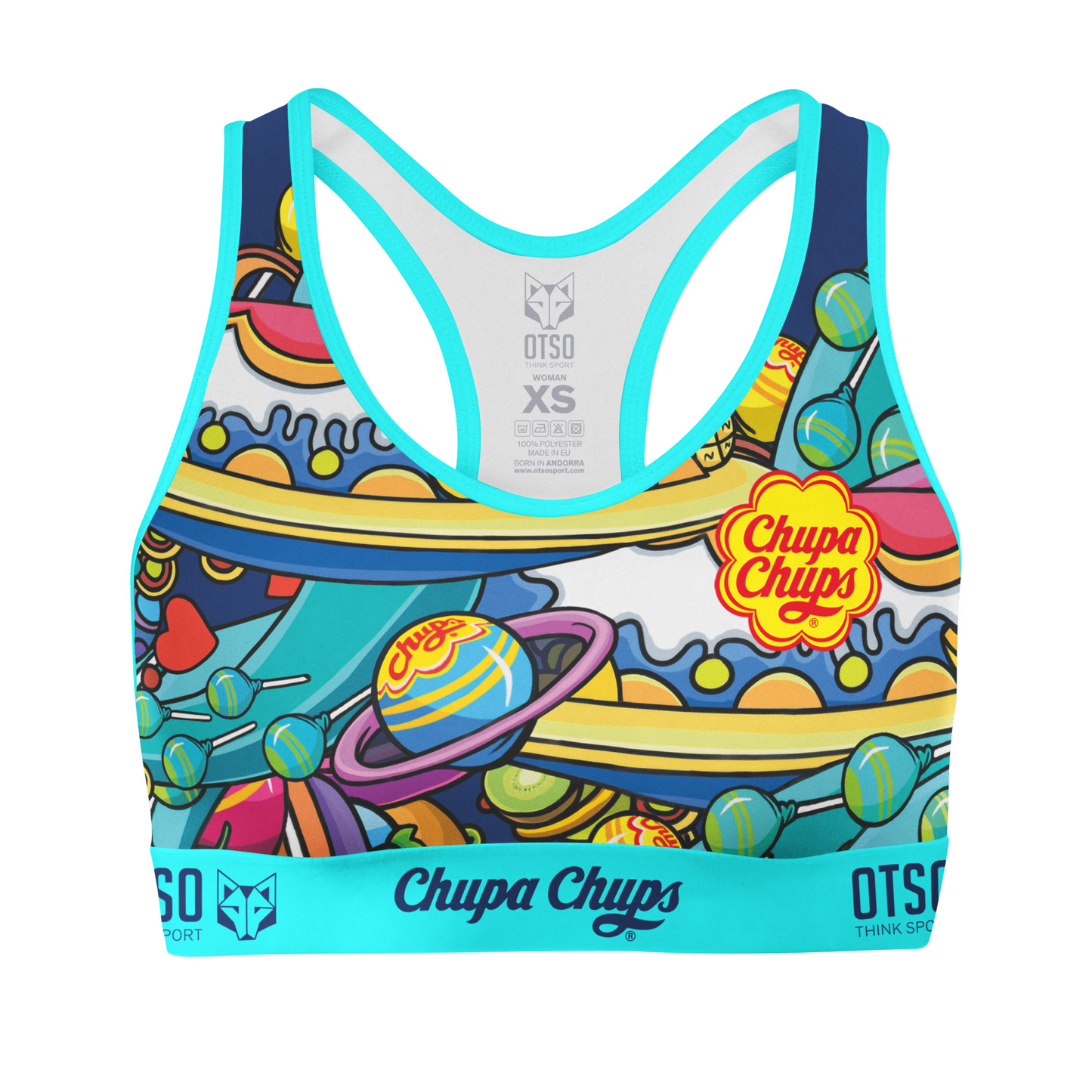 Blusa esportiva feminina Chupa Chups Space