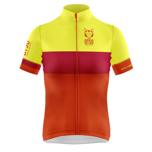 Mallot de ciclisme màniga curta dona - Foc
