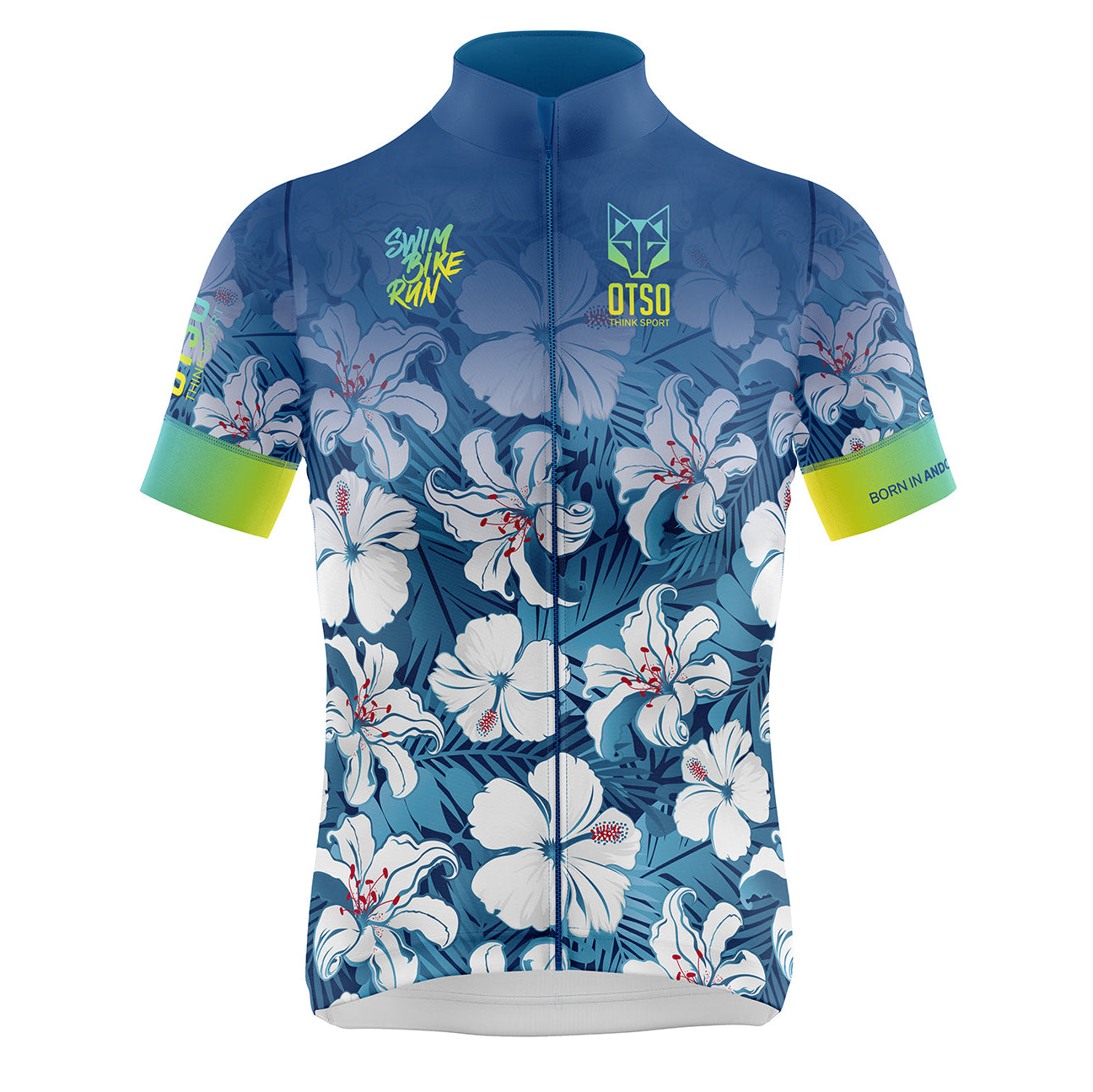 Women's Short Sleeve Cycling Jersey - Flowers
