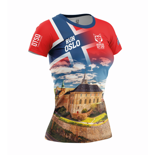 T-shirt manica corta da donna - Run Oslo 2024 (Outlet)