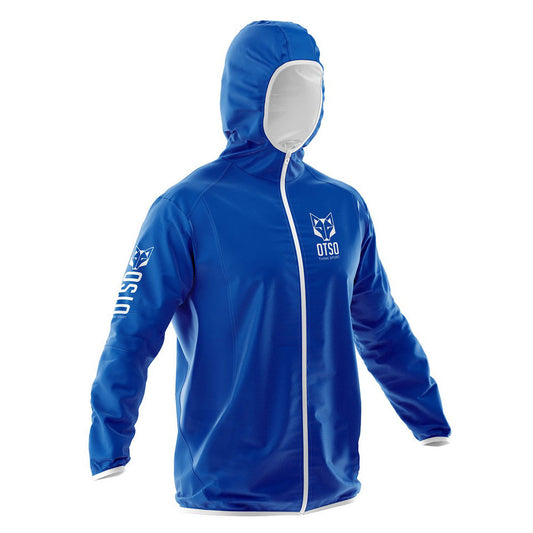Giacca Impermeabile - Blu Elettrico & Bianco