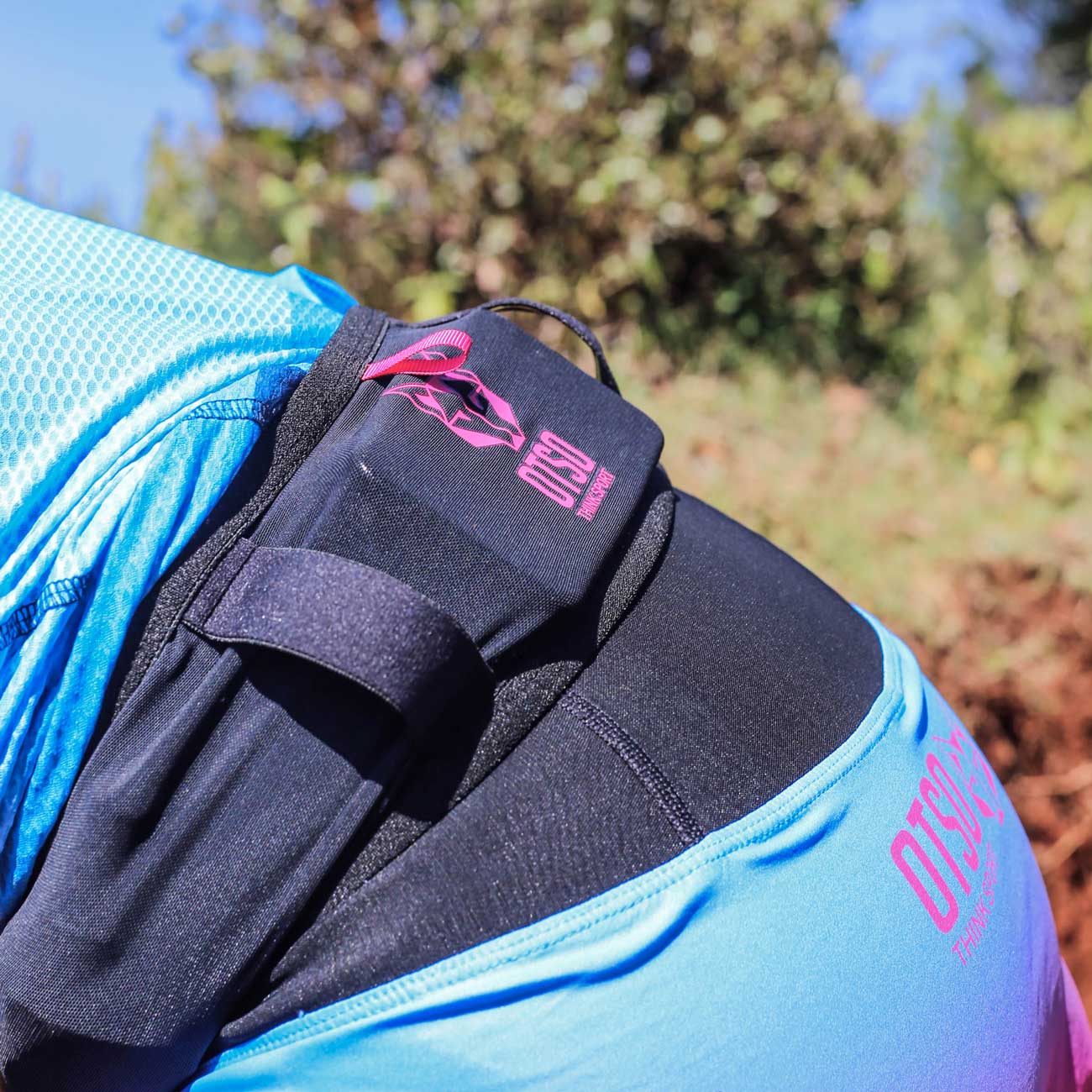 Cinturó de córrer unisex - Black & Turquoise