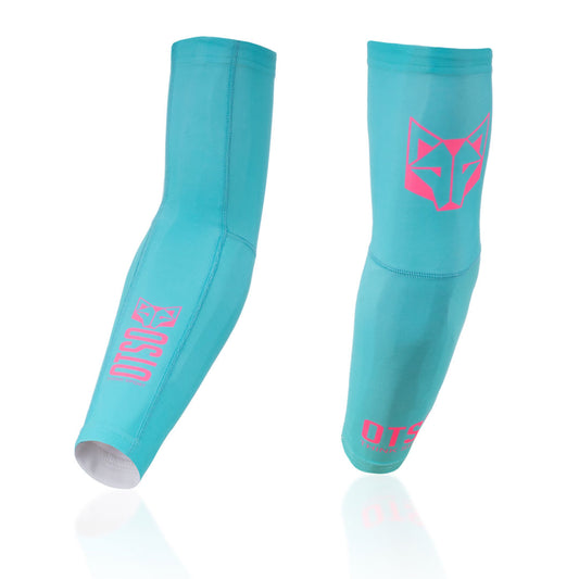 Arm Sleeves - Light Blue & Fluo Pink