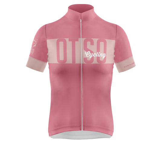 Maillot de ciclismo manga corta mujer - OTSO Coral Pink (Outlet)