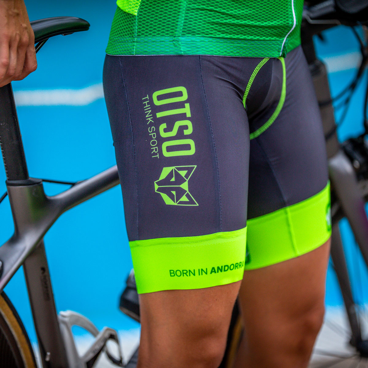 Men's Cycling Shorts - Fluo Green (Outlet)