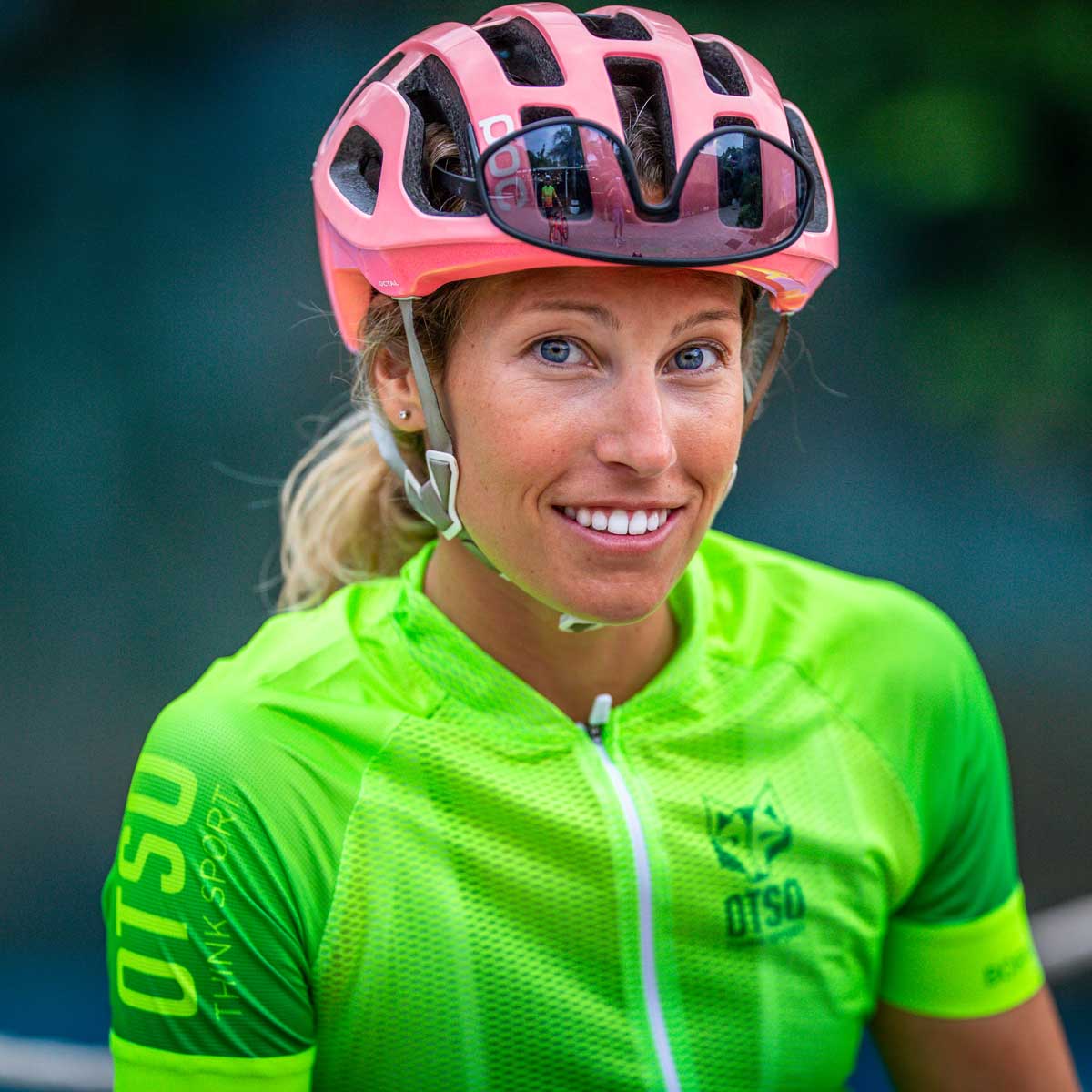 Women's Short Sleeve Cycling Jersey - Fluo Green (Outlet)
