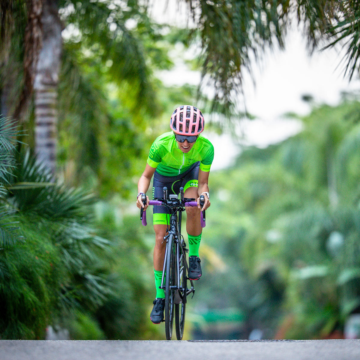 Women's Cycling Shorts - Fluo Green (Outlet)