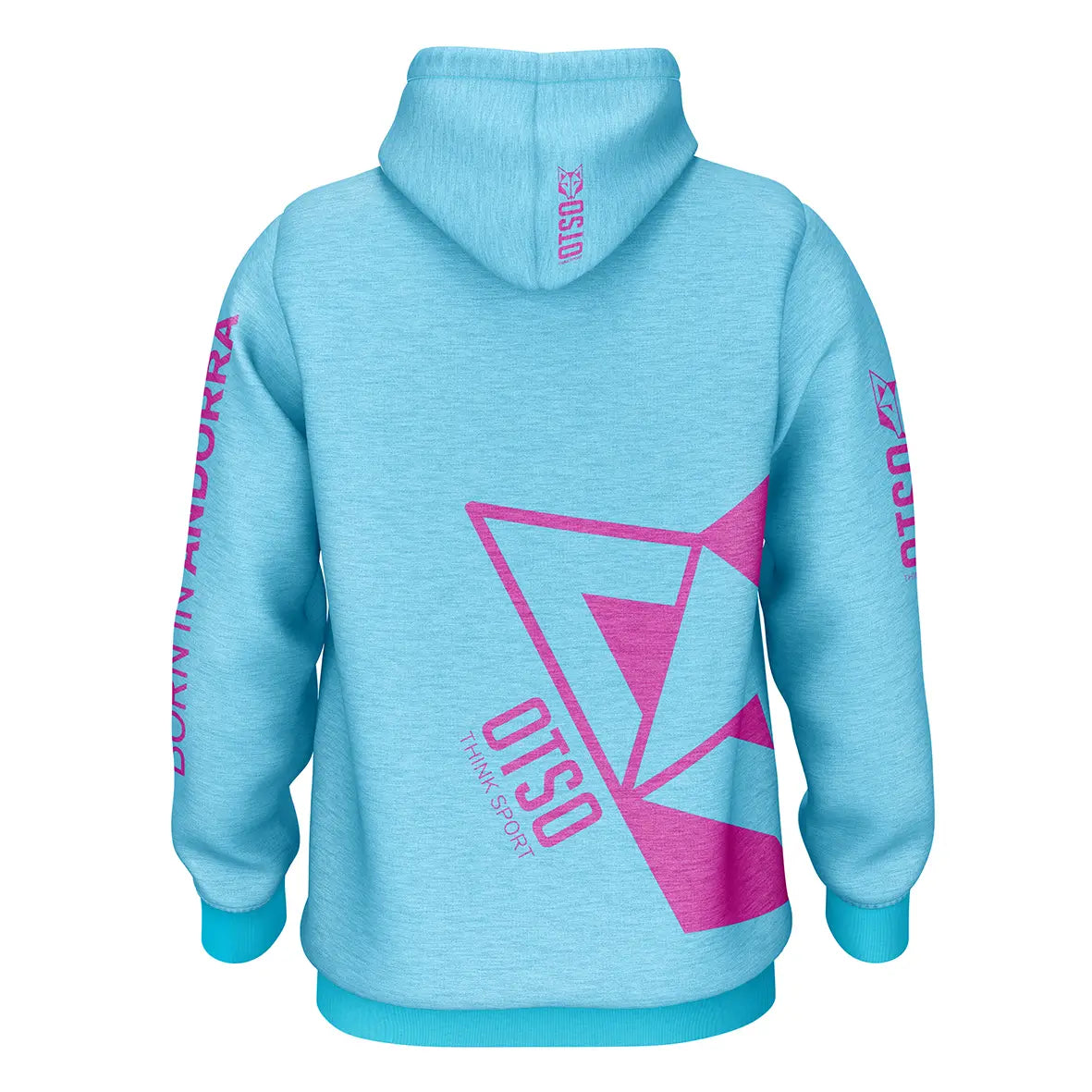 Hoodie - Light Blue & Pink