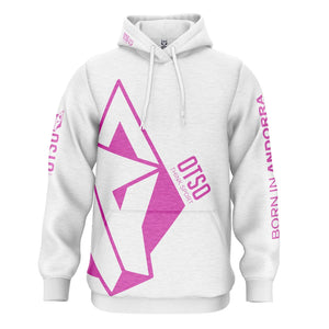 Dessuadora - White & Fluo Pink Otso