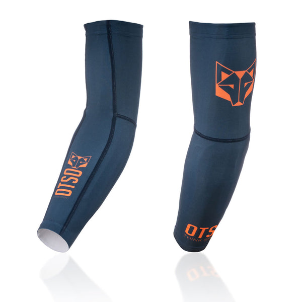 Arm sleeves ultra light - Navy Blue & Fluo Orange