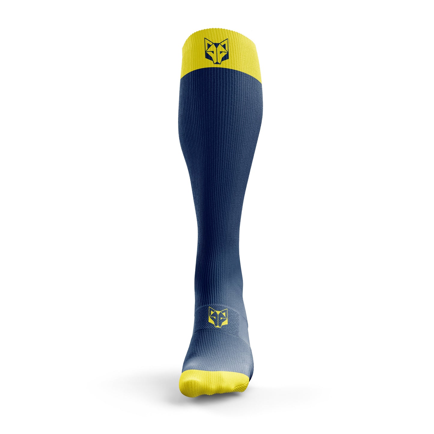 Meias Recovery - Azul Marinho & Amarelo Fluo