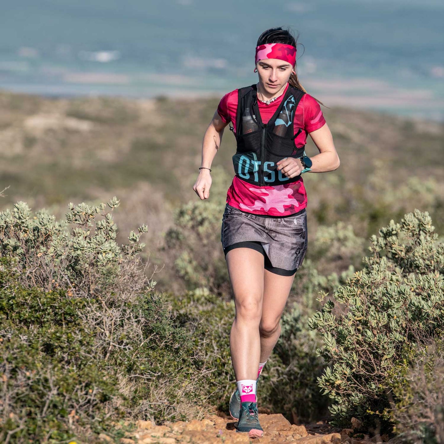 Motxilla trail running - Black & Turquoise