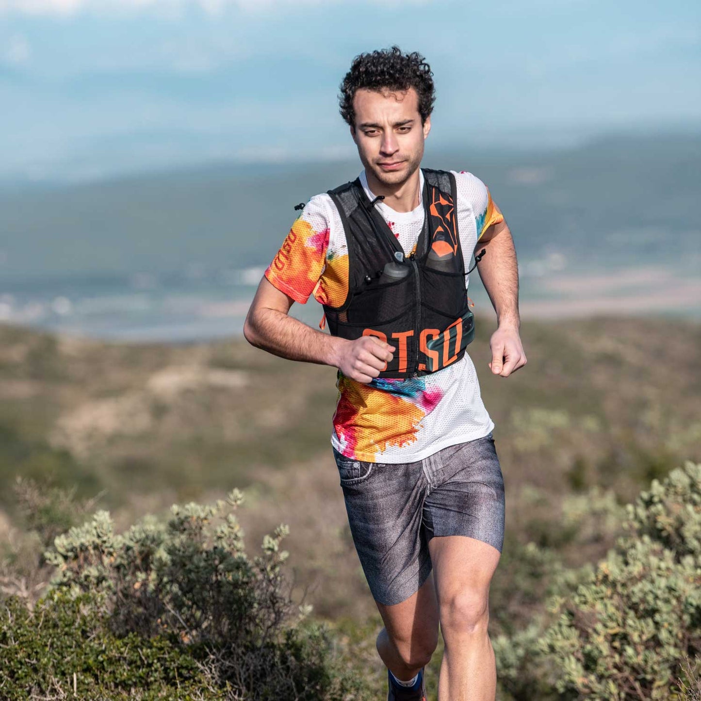 Motxilla trail running - Black & Orange