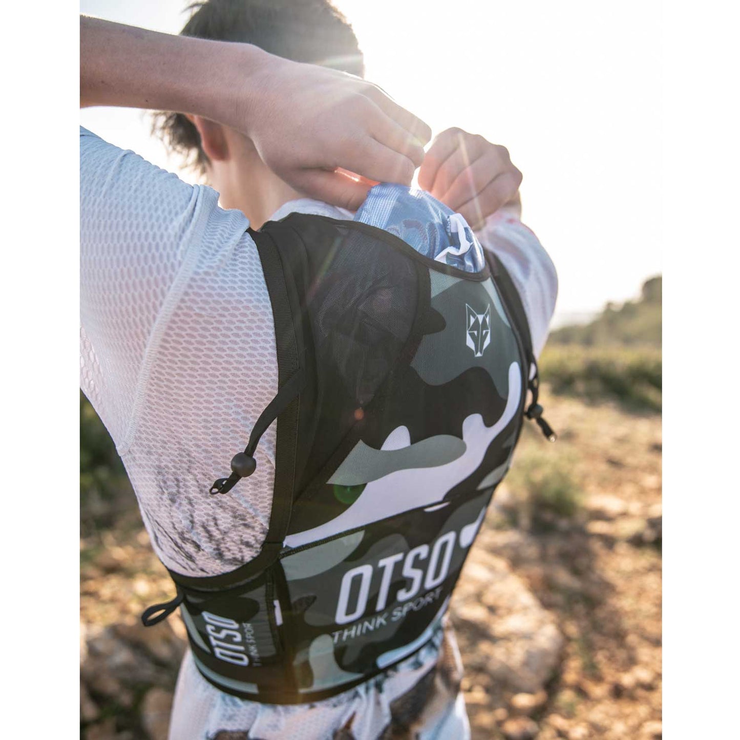 Motxilla trail running - Camo Grey