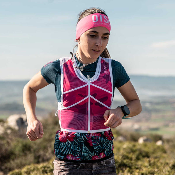 Mochila para corrida de trilha - Camo Pink