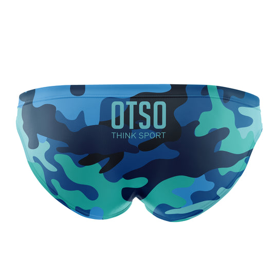 Men's Slip Swimsuit - Blue Camo