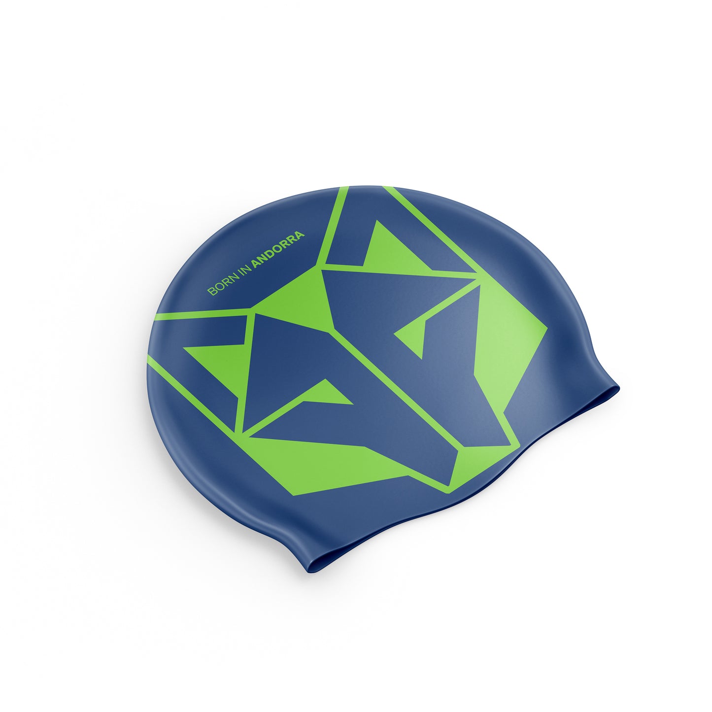 Gorro de natação - Azul Elétrico & Verde Fluo