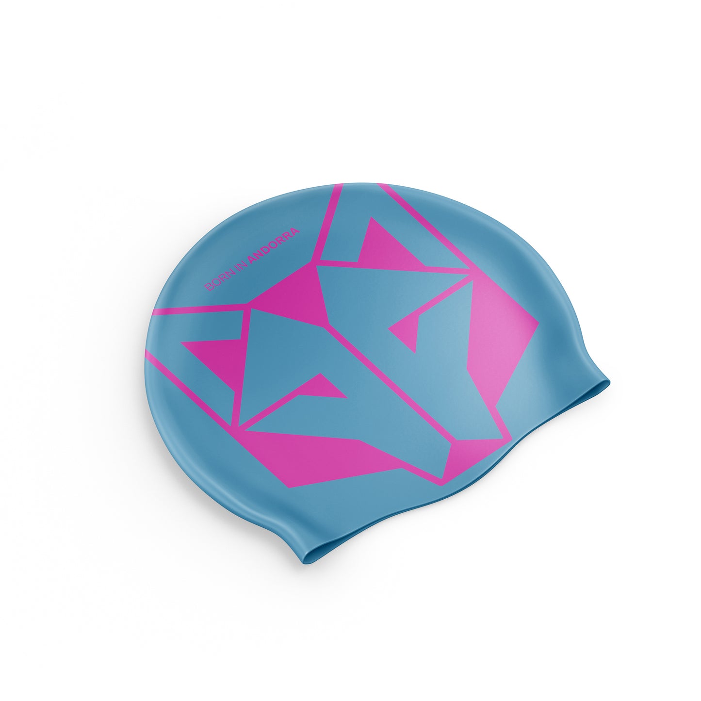 Cappello da nuoto - Azzurro chiaro & Rosa fluo