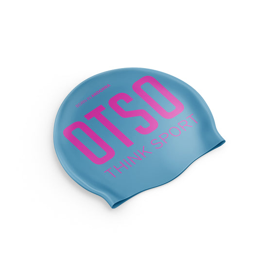 Gorro de natació - Light Blue & Fluo Pink