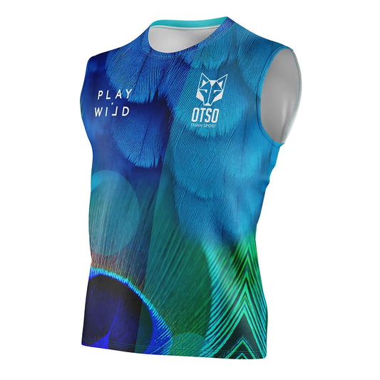 Camiseta de pádel sin mangas hombre - Blue Birds (Outlet)