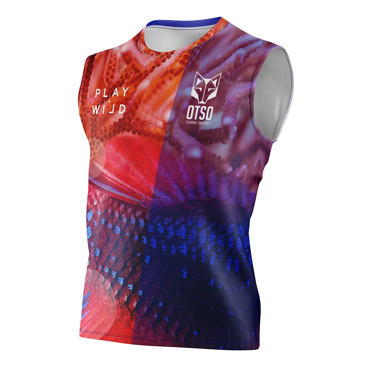 Camiseta de pádel sin mangas hombre - Coral (Outlet)