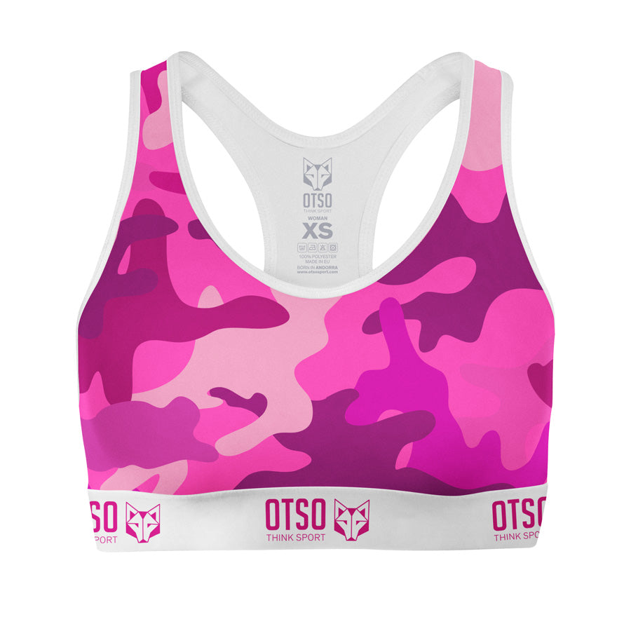 Top de desporto - Camo Pink