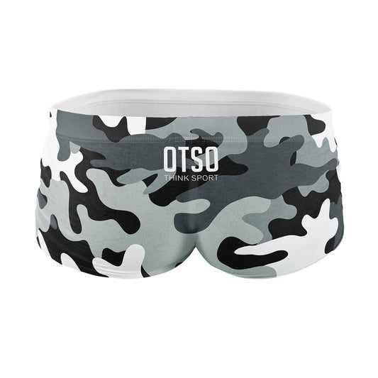 Men's Trunk Swimsuit - Camo Grey