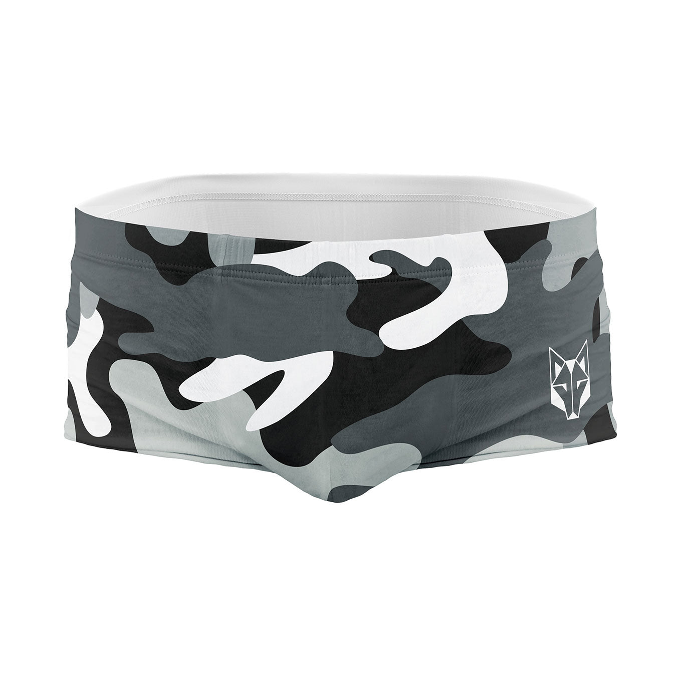 Men's Trunk Swimsuit - Camo Grey