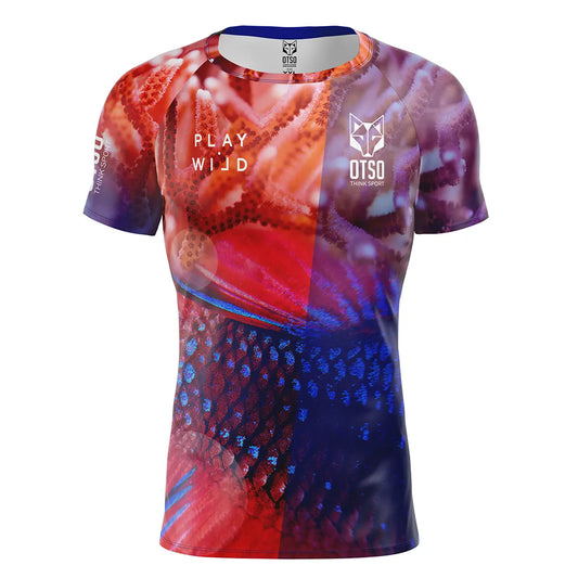 Camiseta de pádel manga corta hombre - Coral (Outlet)