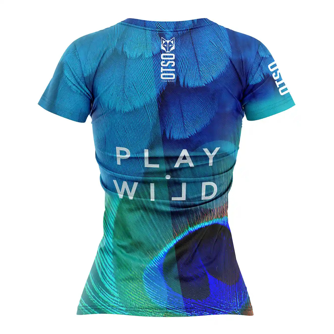 Magliette da padel manica corta donna - Blue Birds (Outlet)