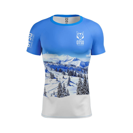 Camiseta masculina de manga curta - Snow Forest