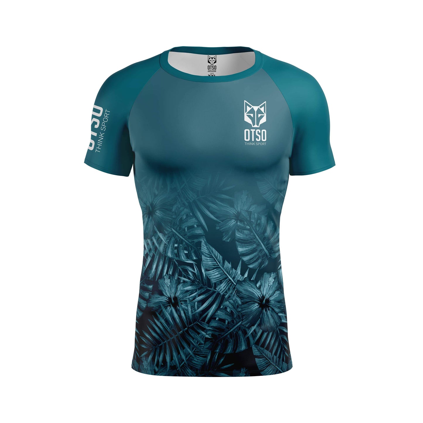 Camiseta masculina de manga curta - Tropical Green