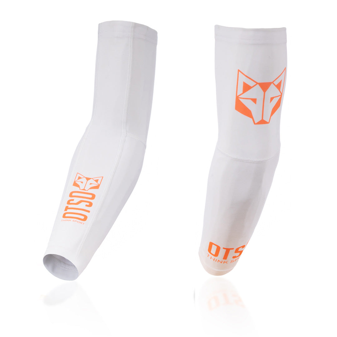 Manguitos UltraLight - Blanc i taronja fluorescents