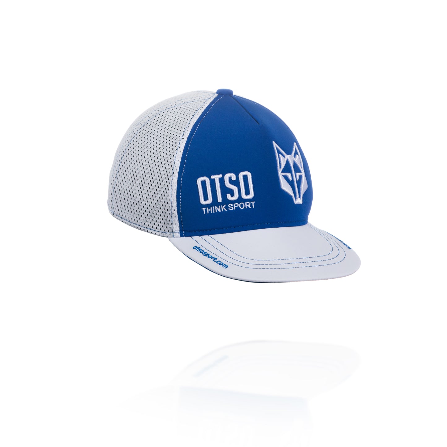 Boné snapback - Azul Elétrico e Branco