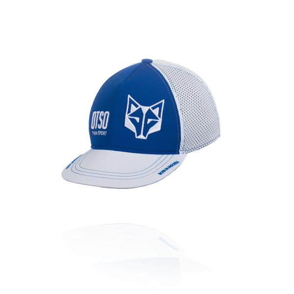 Boné snapback - Azul Elétrico e Branco