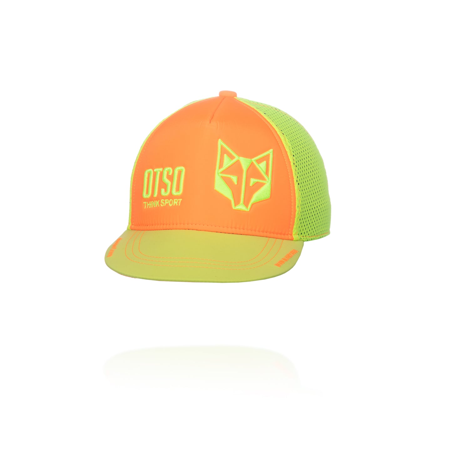 Snapback Cap - Fluo Orange & Fluo Yellow